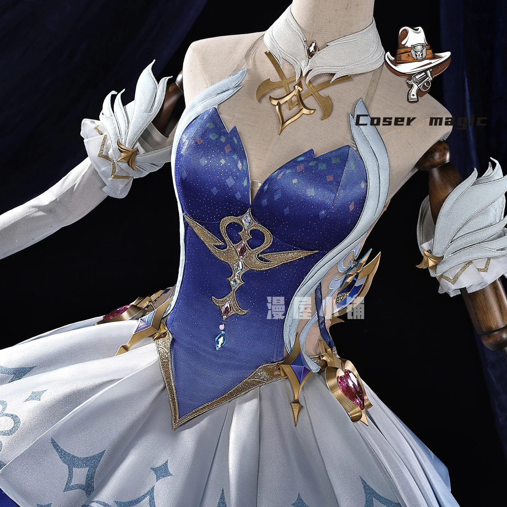 Disfraz de cosplay de Odette Spessiva, inspirado en el juego Genshin Impact, uniforme para fiestas de Halloween, para mujeres y hombres, accesorios para carnaval.
