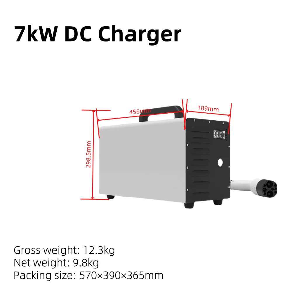 2026 New Type Portable EV Charging Station IP54 DC Fast Charger with 7/20/30/40kw Output Power
