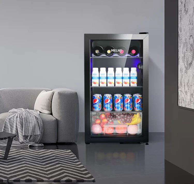 Мини-холодильник со стеклянной дверью, охладитель для пива, напитков, столешница, коммерческий мини-холодильник, небольшой охладитель