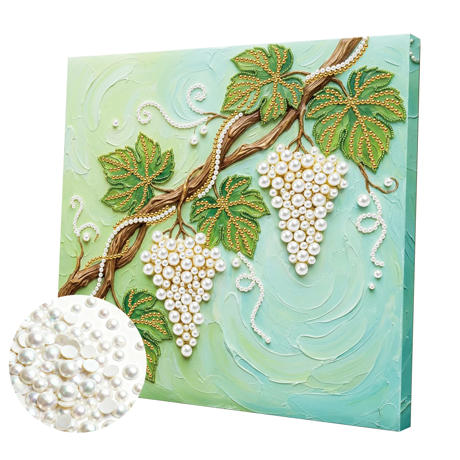 Grapes DIY Pearl Painting Art  - Home Decor Kit ulasan dan harga