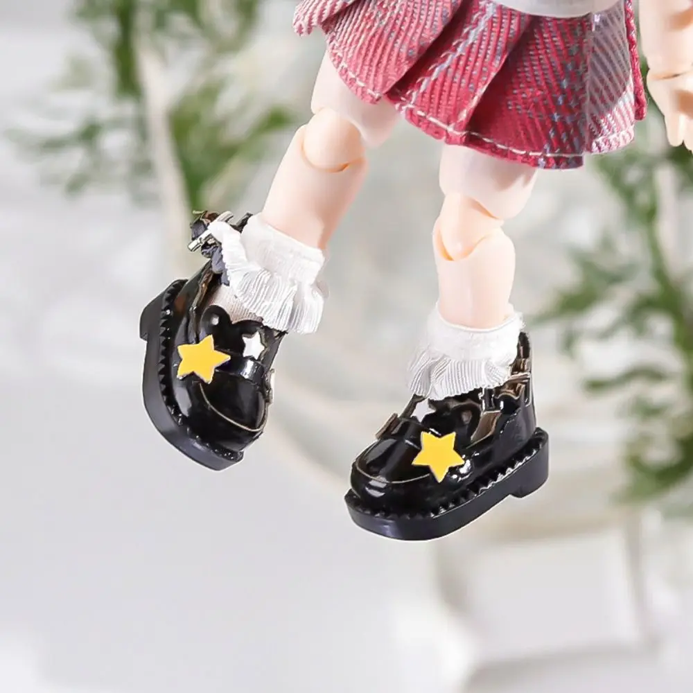 

1 пара униформы из искусственной кожи OB11, легкие мини-куклы DOD Yunduoxing, обувь для кукол, сделай сам, 1:12, кожаные сапоги для мини-кукол, глиняные куклы