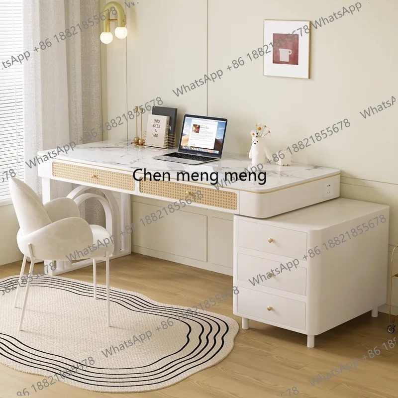 c139 Simple Modern Office Desk White Aesthetic Vanity Gaming Reading Office Desk Computer Writing Schreibentisch Home Furniture