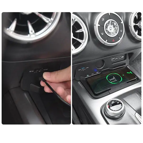 15W Car Mobile Phone Holder for Qi Wireless Charger Panel Fast Charging Pad for WEY Tank 300