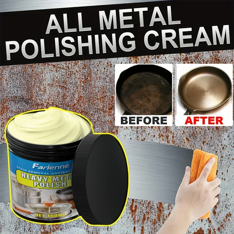 

Паста для полировки металлических приборов для домашней кухни, воск для ремонта нержавеющей стали, мороз для восстановления плиты, порошок для ремонта посуды