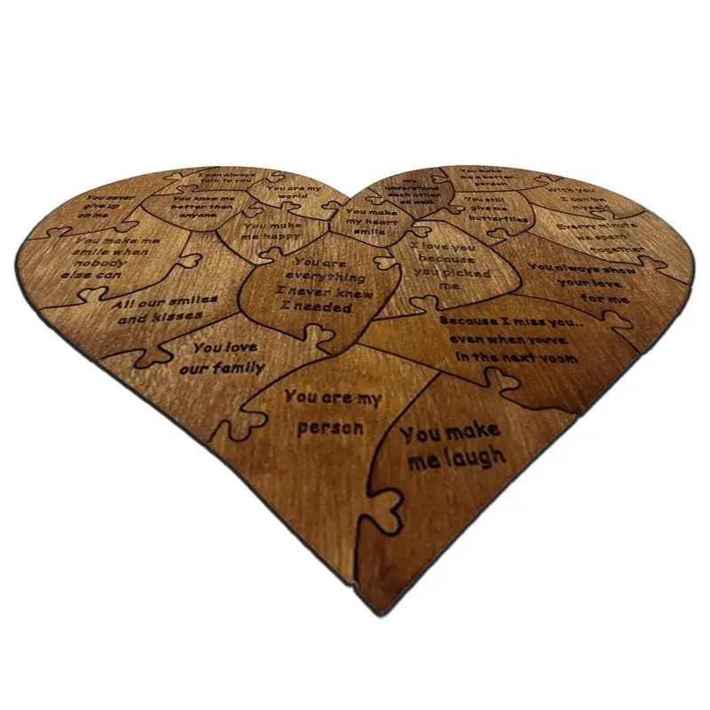 

Heart Shaped Wood Puzzle 2024 Wood Puzzle Love Reasons Why I Love You Romantic Puzzles Boyfriend And Girlfriend Family Present