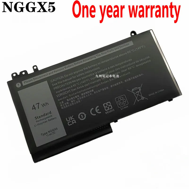 

11.4V 47Wh New NGGX5 Laptop Battery For Dell Latitude E5270 E5470 M3510 E5570 JY8D6 E5550 954DF 0JY8D6