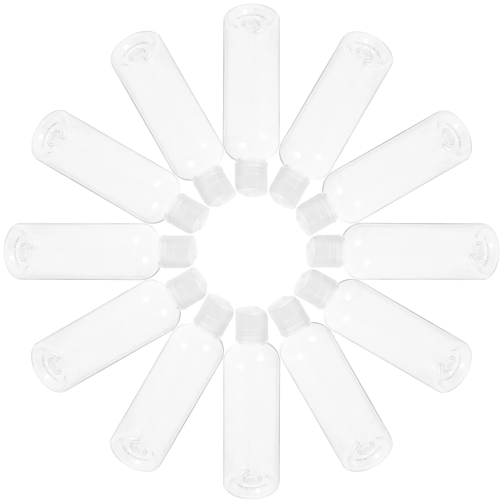 

20Pcs Transparent Lotion Bottles Portable Mini Refillable Travel Size Clear Plastic Squeeze Bottles Leakproof Small