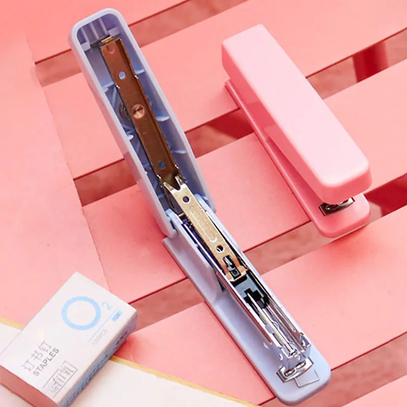 1 Set Mini Stapler Staples Kit Portable Labor-saving No. 10 Staplers For Office Student Paper Binding Stapler Stationery