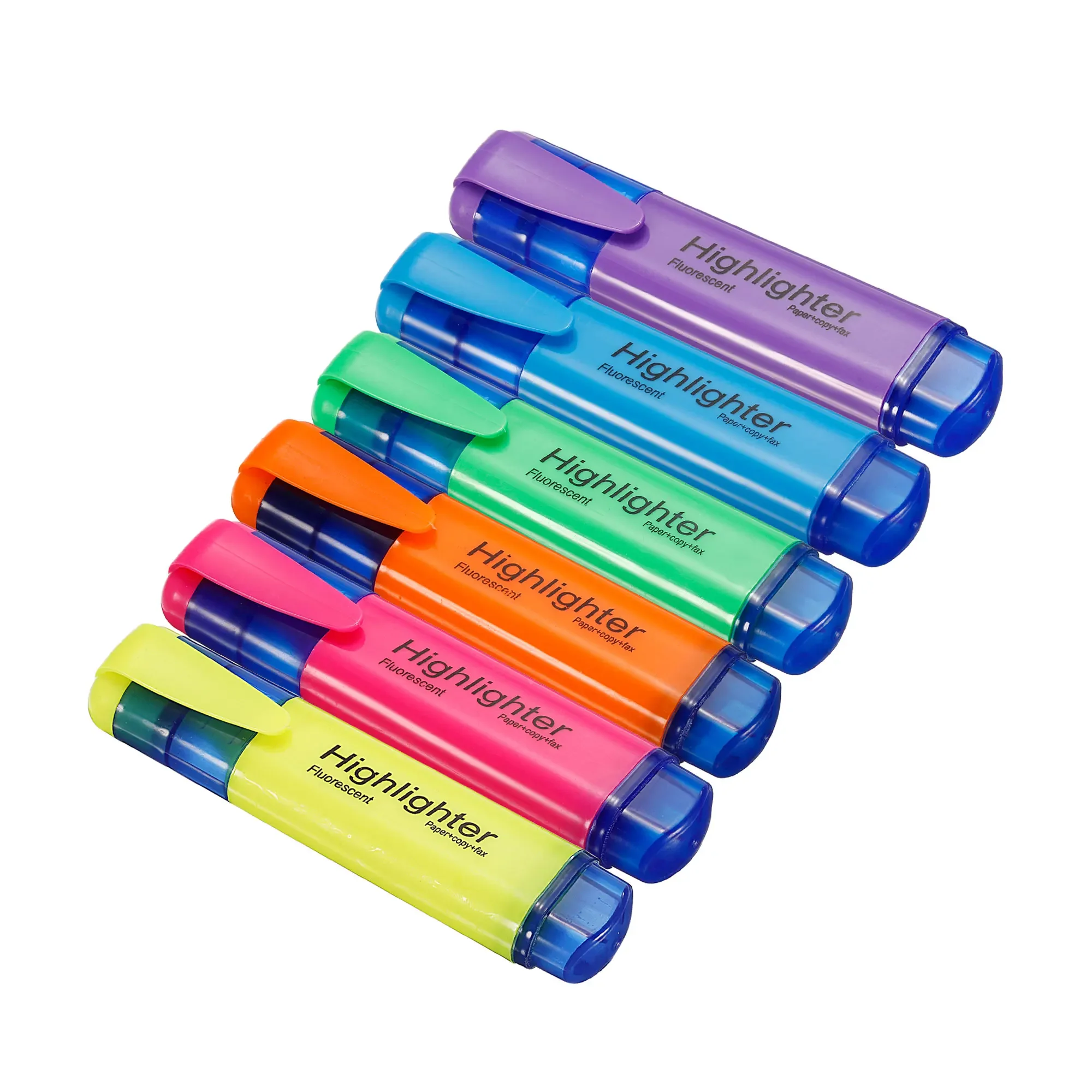 

4/6Pc Highlighter Fluorescent Pen Broad Tip Writing Marker Pens for Art Drawing Doodling Marking Office Stationery School Supply