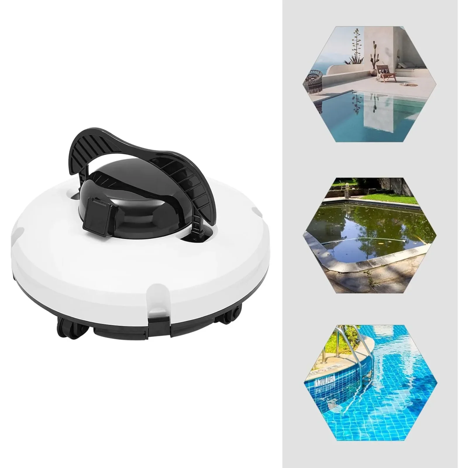 Efficient Cordless Robotic Pool Vacuum Cleaner