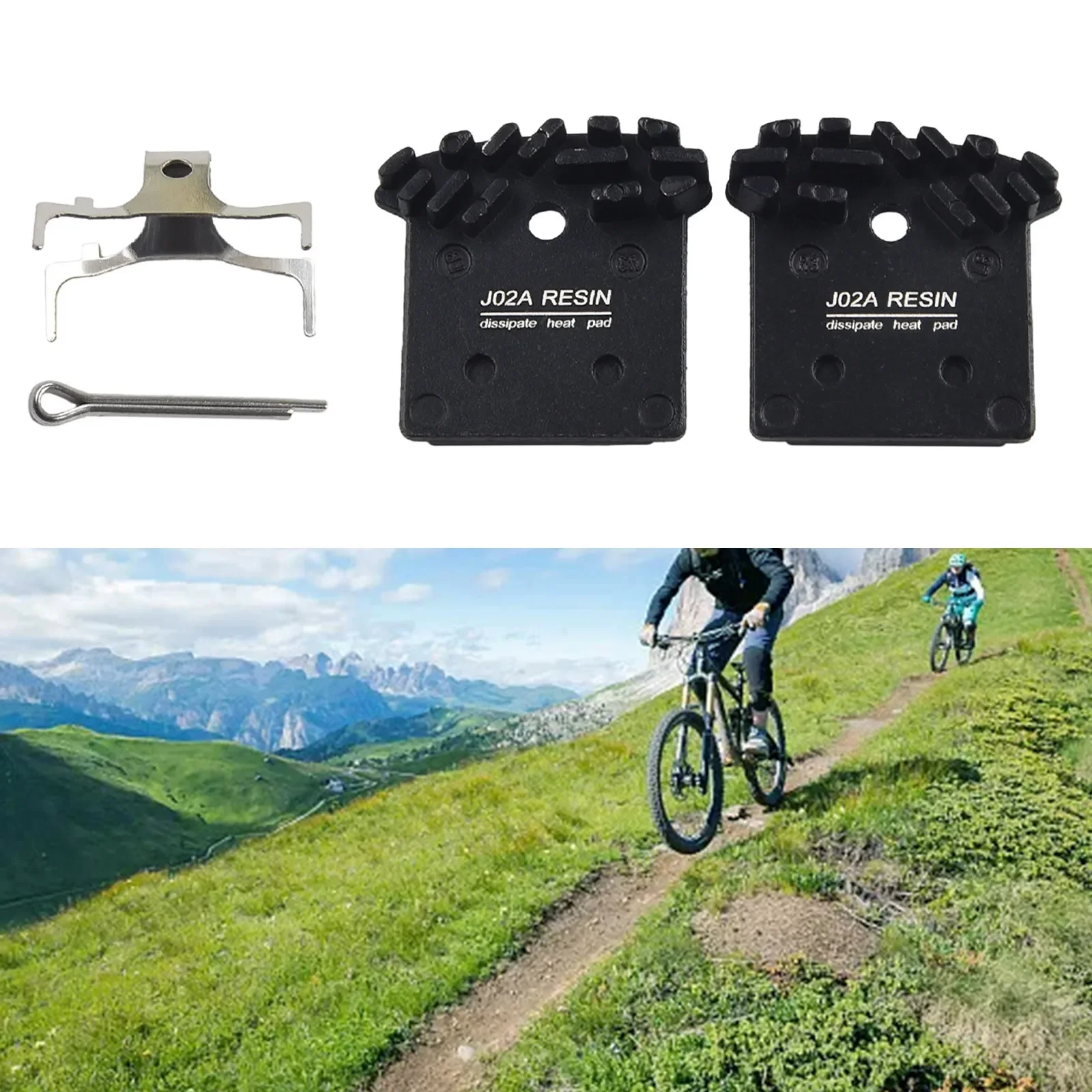 1pair Disc Brake For Pads For SLX For XT  For XTR M8000 MTB Bike Resin Cooling Fin Ice Tech Disc Brake Pads Accessories
