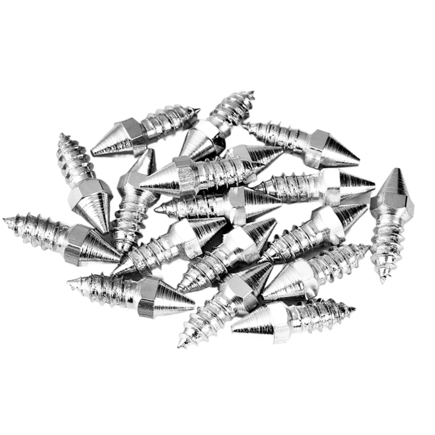 50 Stück Autoreifen-Spikes, rutschfest, starker Grip, Schneereifen-Spikes für Lader, Kompaktlader, Traktor, Gabelstapler, Motorrad