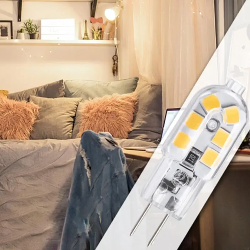 F92F 10 sztuk AC/DC12V Halogenowe żarówki Zastępowanie podstawy BI-PIN 2 W 3000K