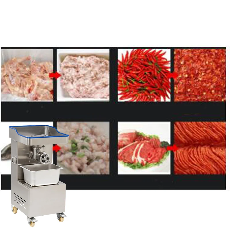 مفرمة لحم من الفولاذ المقاوم للصدأ، ماكينة تعبئة اللحوم الكهربائية التجارية، ماكينة صنع السجق المنزلية الأوتوماتيكية المصنوعة من الفولاذ المقاوم للصدأ #1