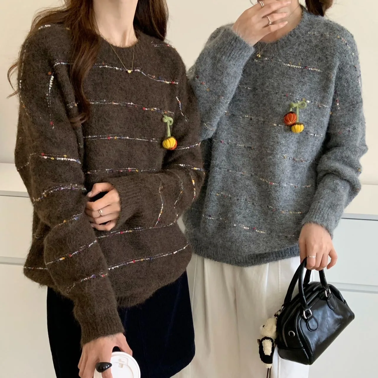 

Lazy Style Pullover Sweater for Women, Autumn and Ainter New Design, Stylish Pumpkin Top