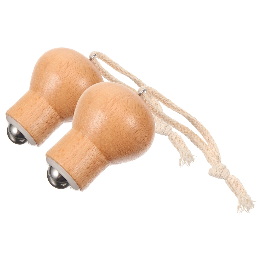 2Pcs Facial Massage Roller Beech Face Beauty Massager Mini H held Tool For Skin Care Eye Cream Anti Puffiness Women Gifts Skin