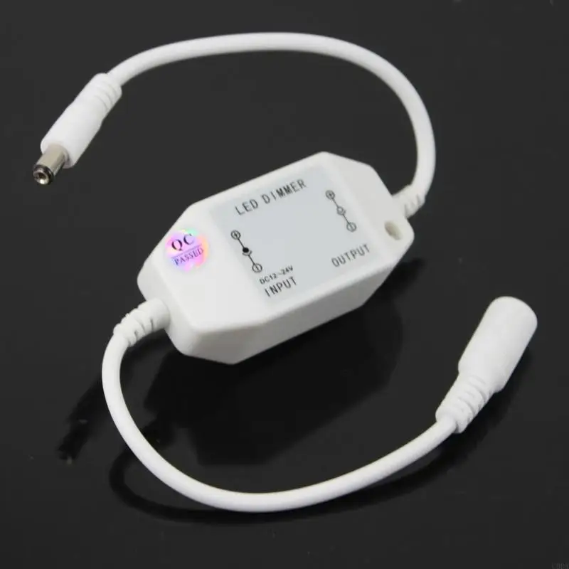 New 12V Manual Dimmer Brightness To for DC Adapters For LED Single Color Light S