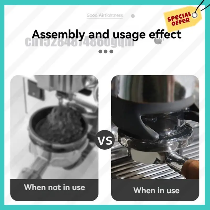 -ABJZ Anel de pó de café para máquinas de café expresso Breville Série 8 Alça de café Anel de pó anti-mosca