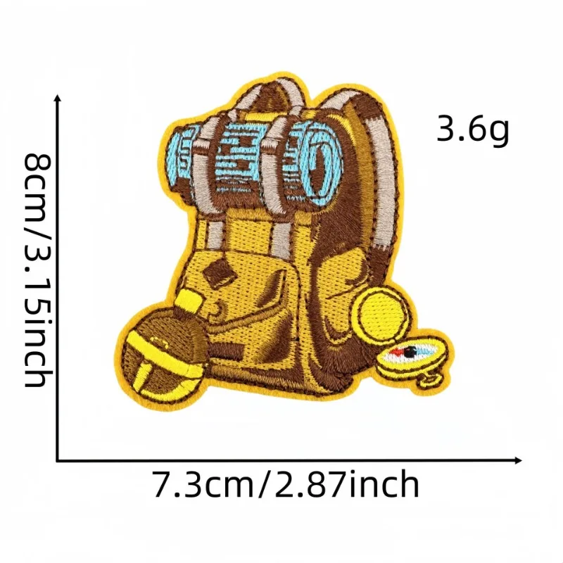 في الهواء الطلق مشهد خيمة للتنزه سيرًا على الأقدام المعسكر الحديد على خياطة شارة مطرزة بقع DIY بها بنفسك تي شيرت قبعة ظهره الملابس يزين ملصق #5
