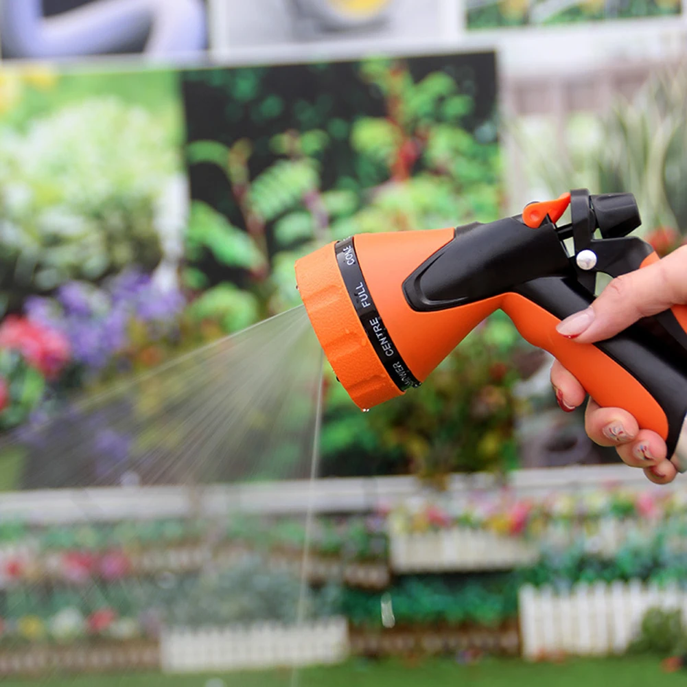 High Pressure Garden Hose Nozzle 10 Adjustable Patterns Water Sprayer For Plant Car Pet Washing Outdoor Lawn Sprinklers