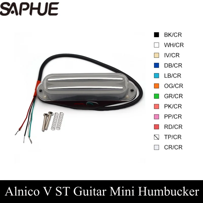 Alnico V Twin Blade Mini Humbucker Pickup Dual Rail 9K for Electric Guitar Parts