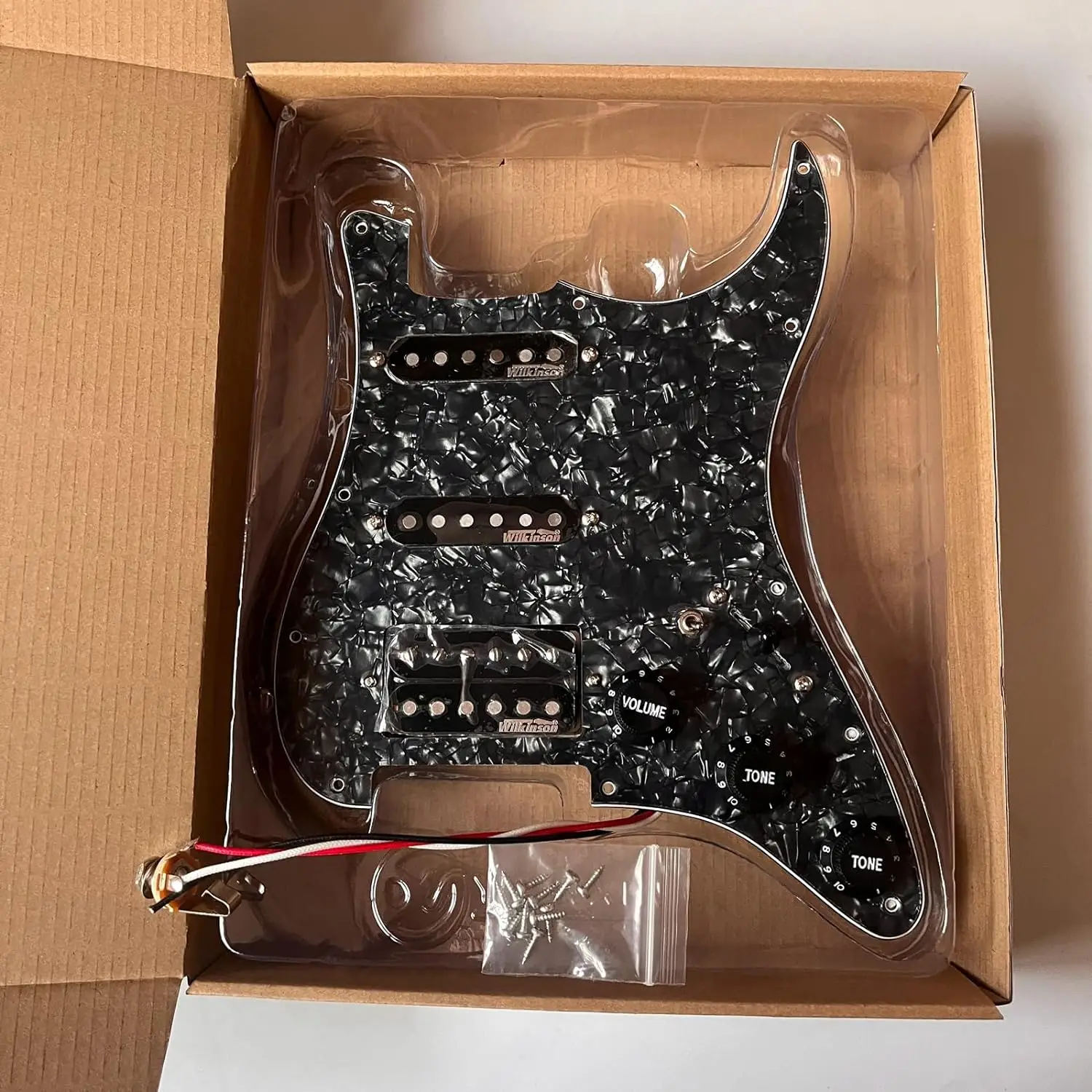 

Upgrade SSH Prewired Guitar Pickguard Set, Alnico 5 Humbucker Pickups Multi-Switch 5-Way Type Pickup Protector Guitar Parts