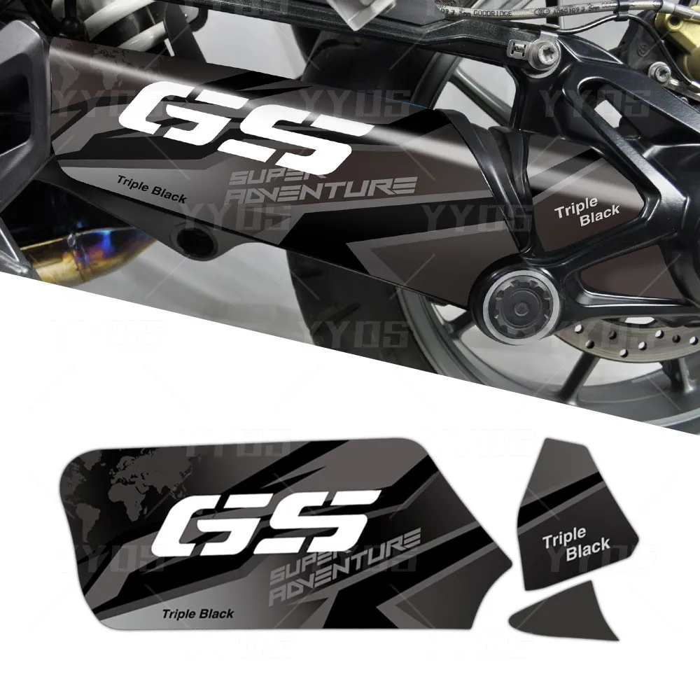 Motorcycle Swingarm 3M Decal Adventure Triple Black Waterproof Sticker Accessories For R1250 GS/Adv19-22 R1200 GS/GSA13-18 r1250