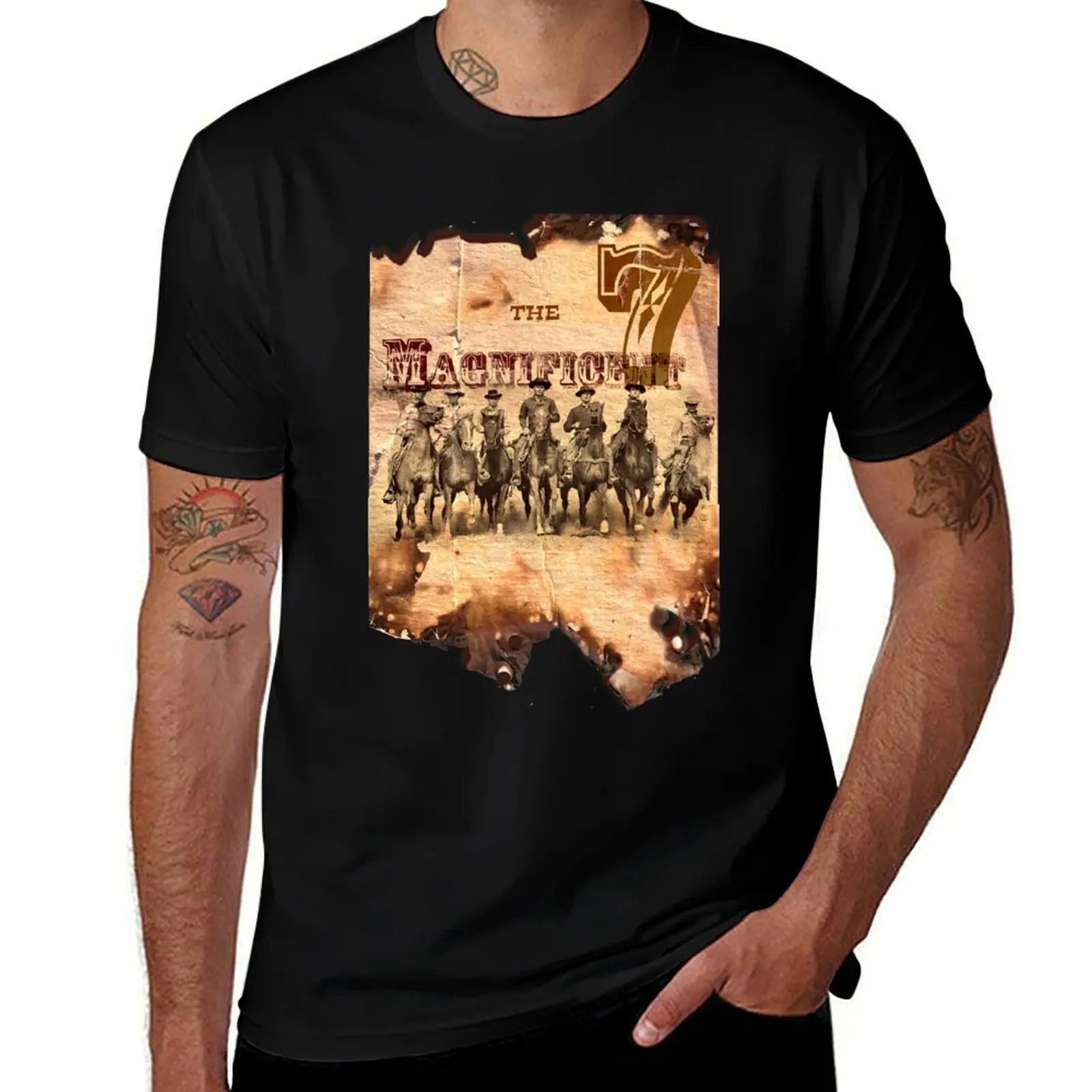 The Magnificent Gang (1) T-Shirt Lightweight Cooling Short Sleeve Tee T-Shirt