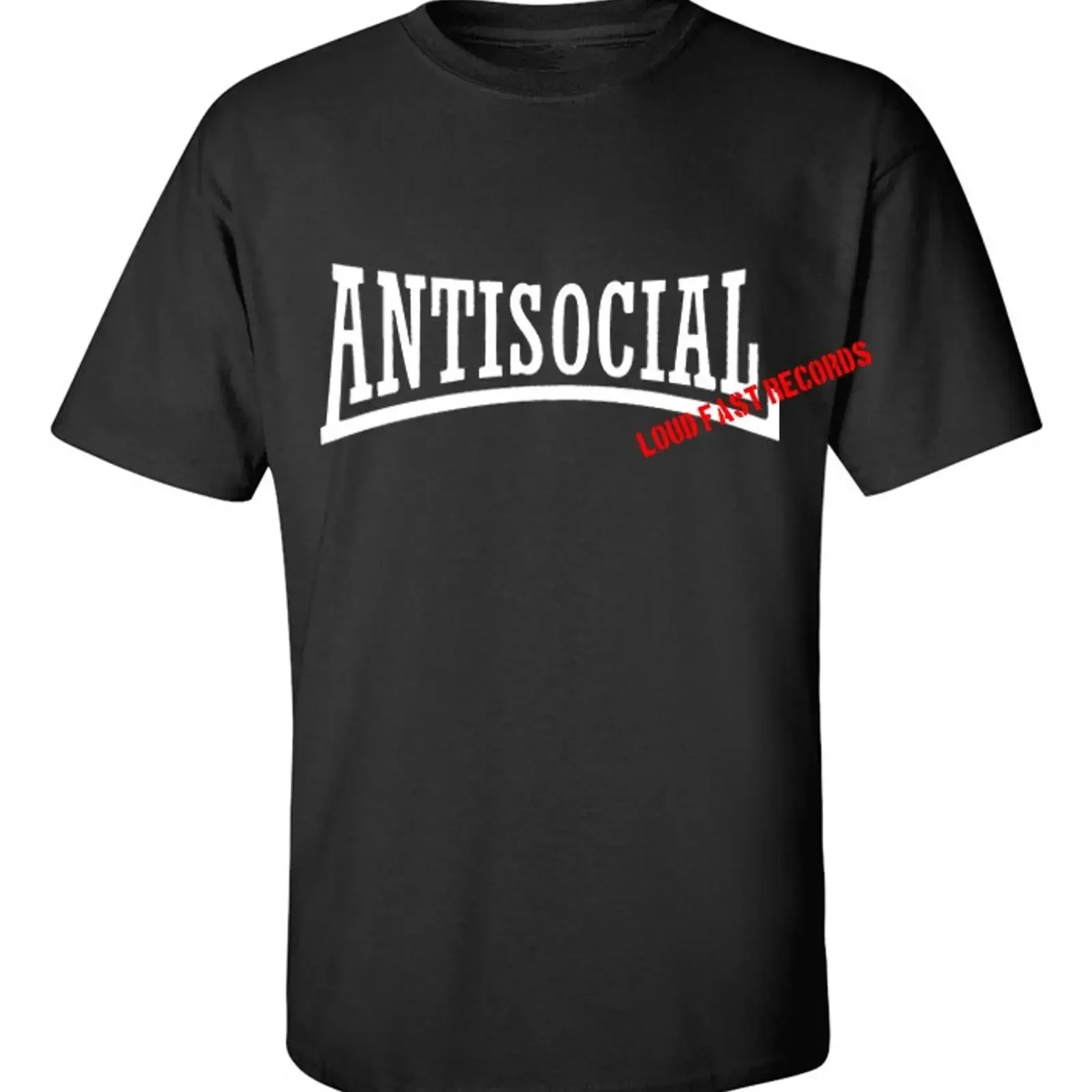 ANTISOCIAL T SHIRT oi punk music sizes S M L XL 2X 3X 4X 5X vintage Washed homme designer clothes Casual streetwear Stretched