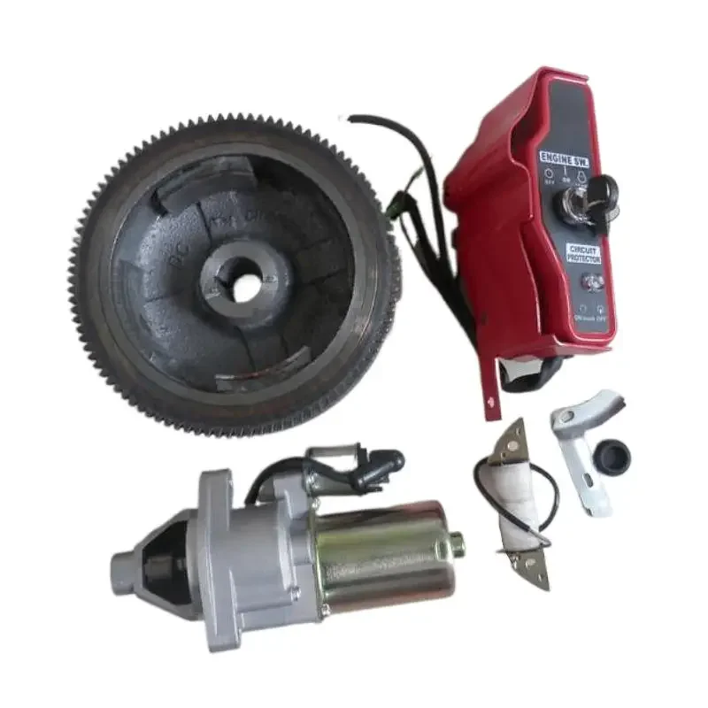 Replacement Electric Start Kit For Honda GX340 GX390 GX420 Generator Starter Motor Charging Coil Repair Spare Part