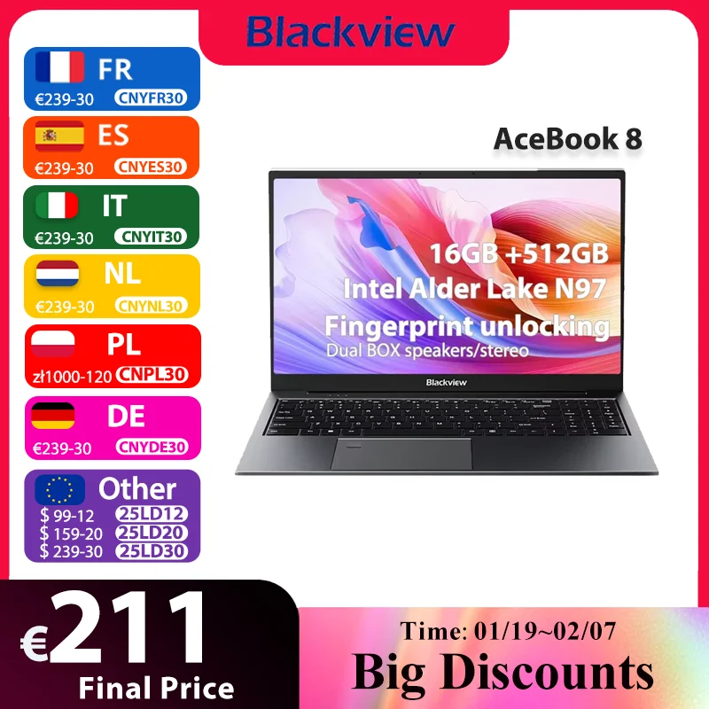 Blackview AceBook 8 Laptop 15.6