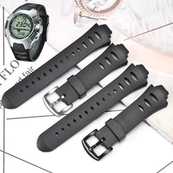 Rubber Watch Band For Suunto Observer X6 HRM DEC19 P45 Men's Resin Strap Outdoor Sports Waterproof Black Bracelet Accessories