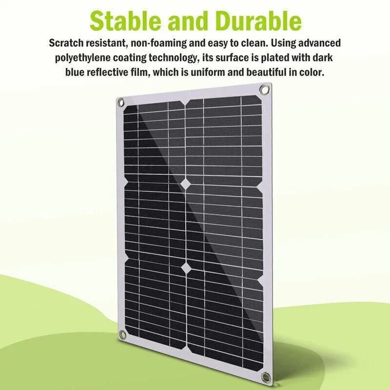 400W Waterproof Solar Panel Set With Solar Charge Controller, Portable Solar Power Charging System For Car RV Boat Camping Off G
