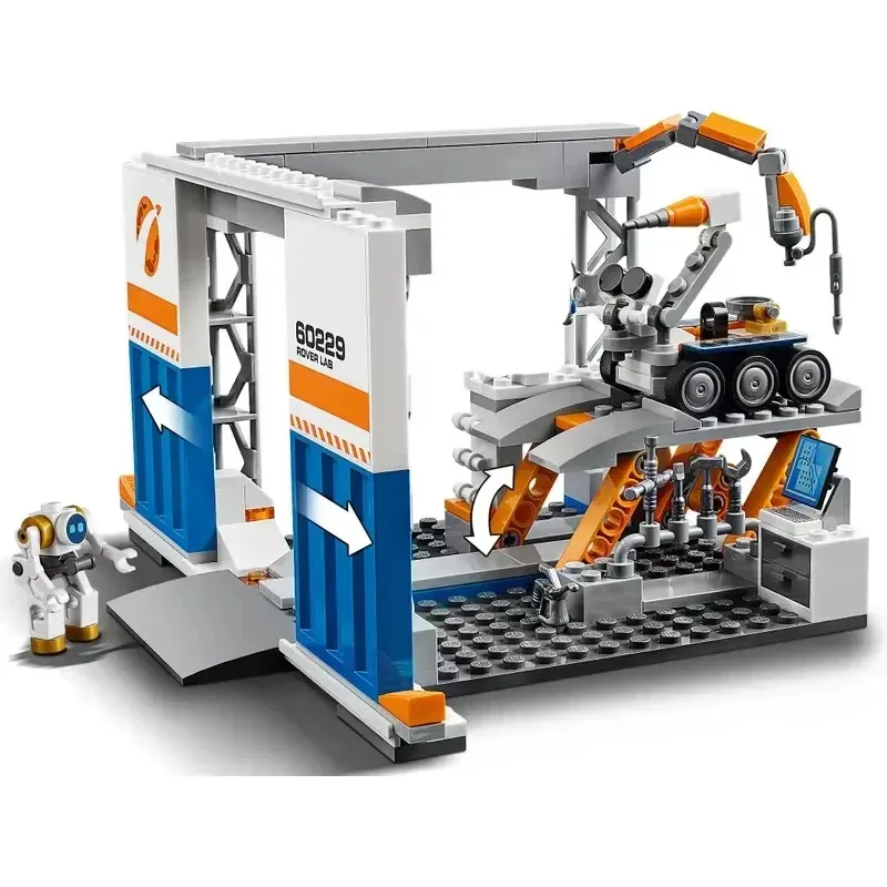 Kompatibel dengan Pihak Ketiga 60229 Set Seri Kota Blok Bangunan Pusat Transportasi NASA Pengangkut Roket Mainan Anak Hadiah