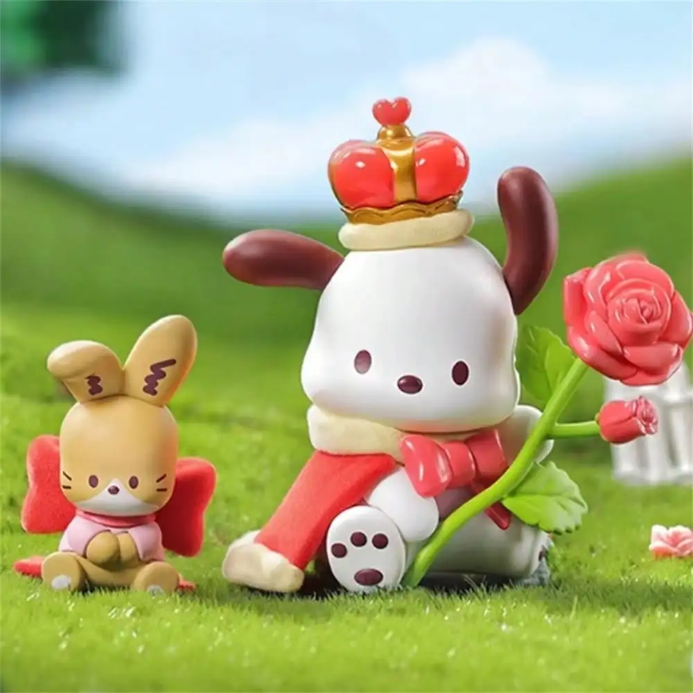 عشوائي 1 قطعة سانريو شخصيات كرتونية صندوق أعمى زهرة والشباب سلسلة Pochacco الكرتون لطيف سطح المكتب زخرفة ديكور لعبة هدية عيد ميلاد #4