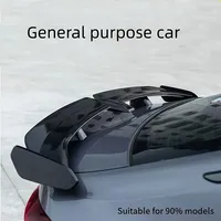 Car modification tail wing universal non perforated seagull tail spoiler splitter adhesive GT tail wing decorative accessories