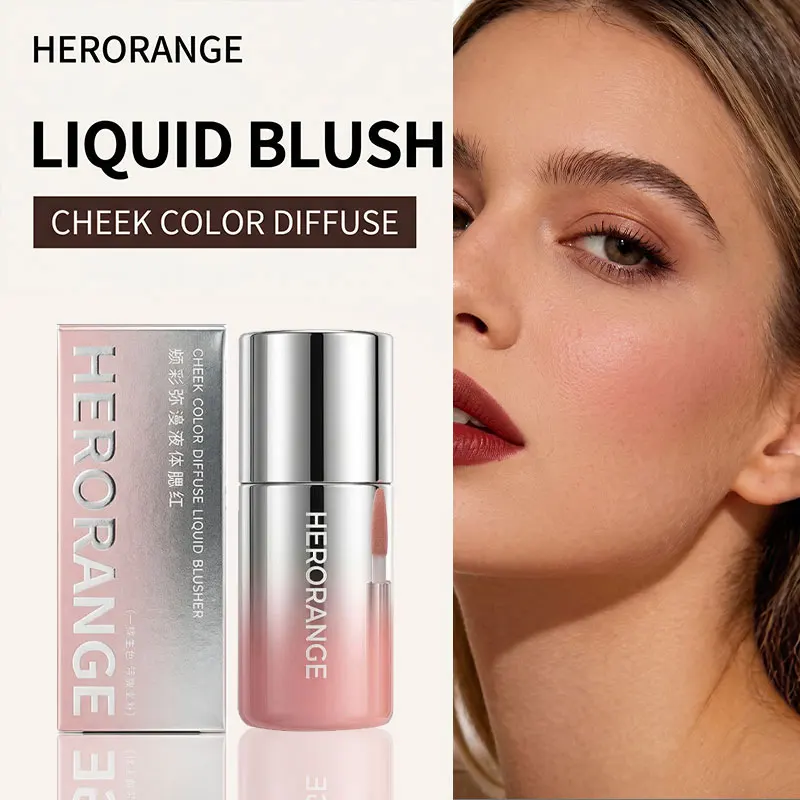 HERORANGE Liquid Blush Natural Complexion-enhancing Low-saturation Matte Multi-purpose Blush Liquid