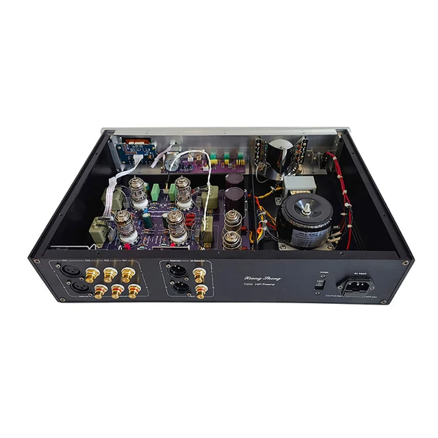 XiangSheng 728A Balanced ECC82 Tube PreAmp Tons Adjustable HIFI EXQUIS Wada  Shigeho Cuircuit ECC81 Pre-amplifier with Remote