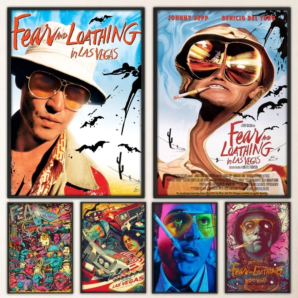 Movie Fear and oathing In Las Vegas Poster Prints Art Home Painting Bathroom Kitchen Bar Accessories Wall Sticker Large Size