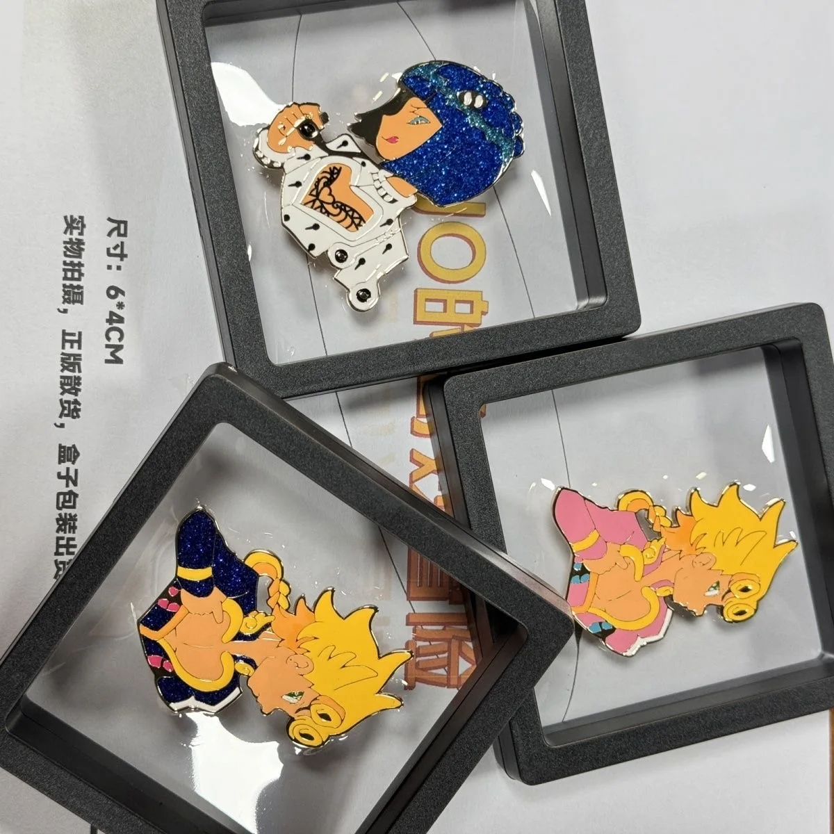 Cool enamel pin of a sci - fi warrior wielding a giant weapon. Vibrant colors, unique design. A must - have for genre fans.