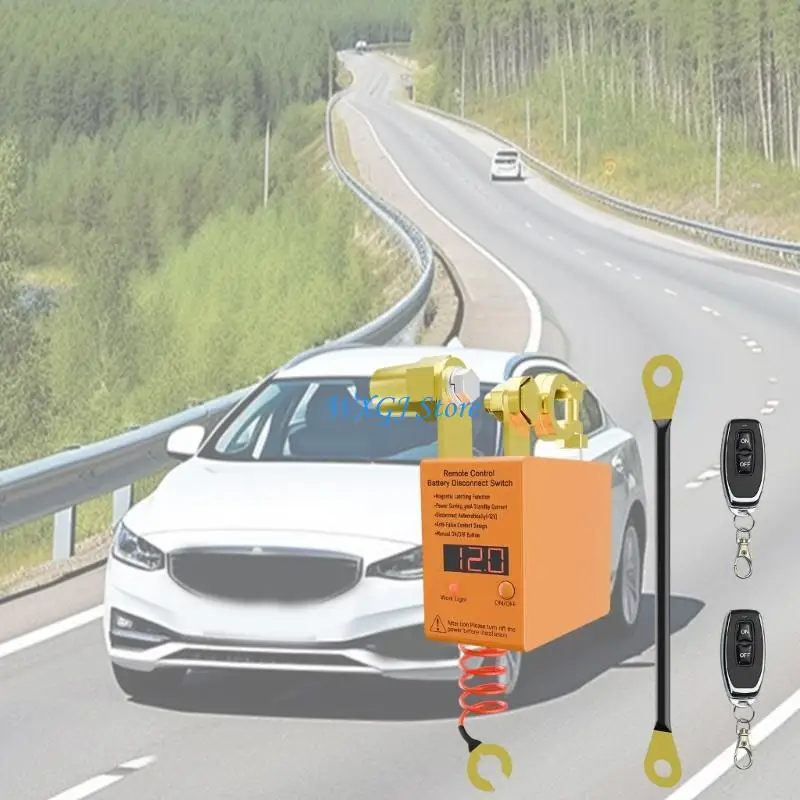 

37JE Battery Switches Relays 12V Remote Battery Killing Switches Car Battery Disconnect Relays Antitheft Shut Offs Switches