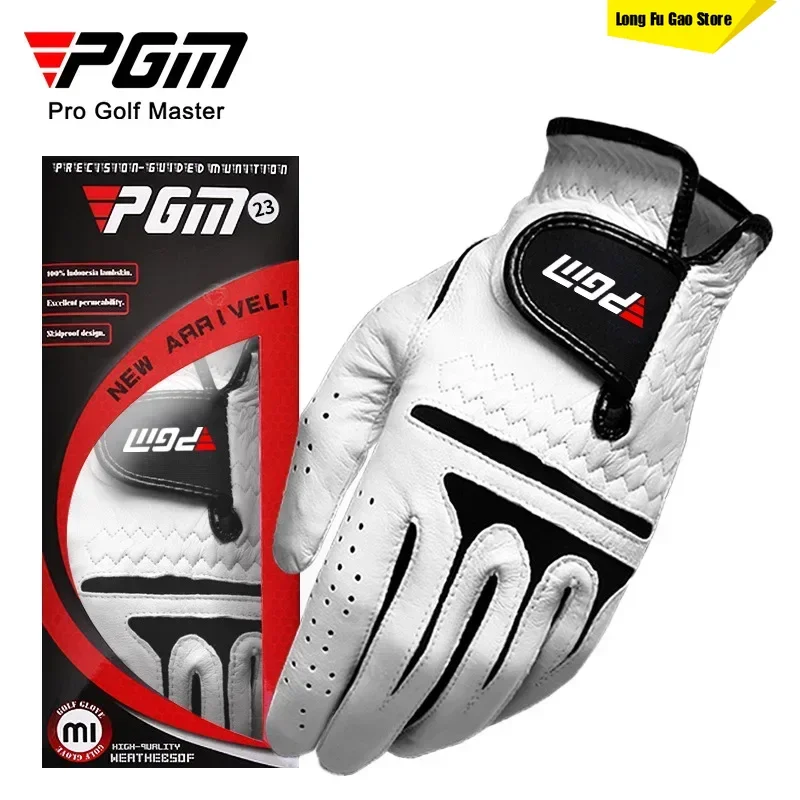 

PGM Golf Gloves Sheepskin Men's Left and Right Hand Sports Gloves Durable and Comfortable