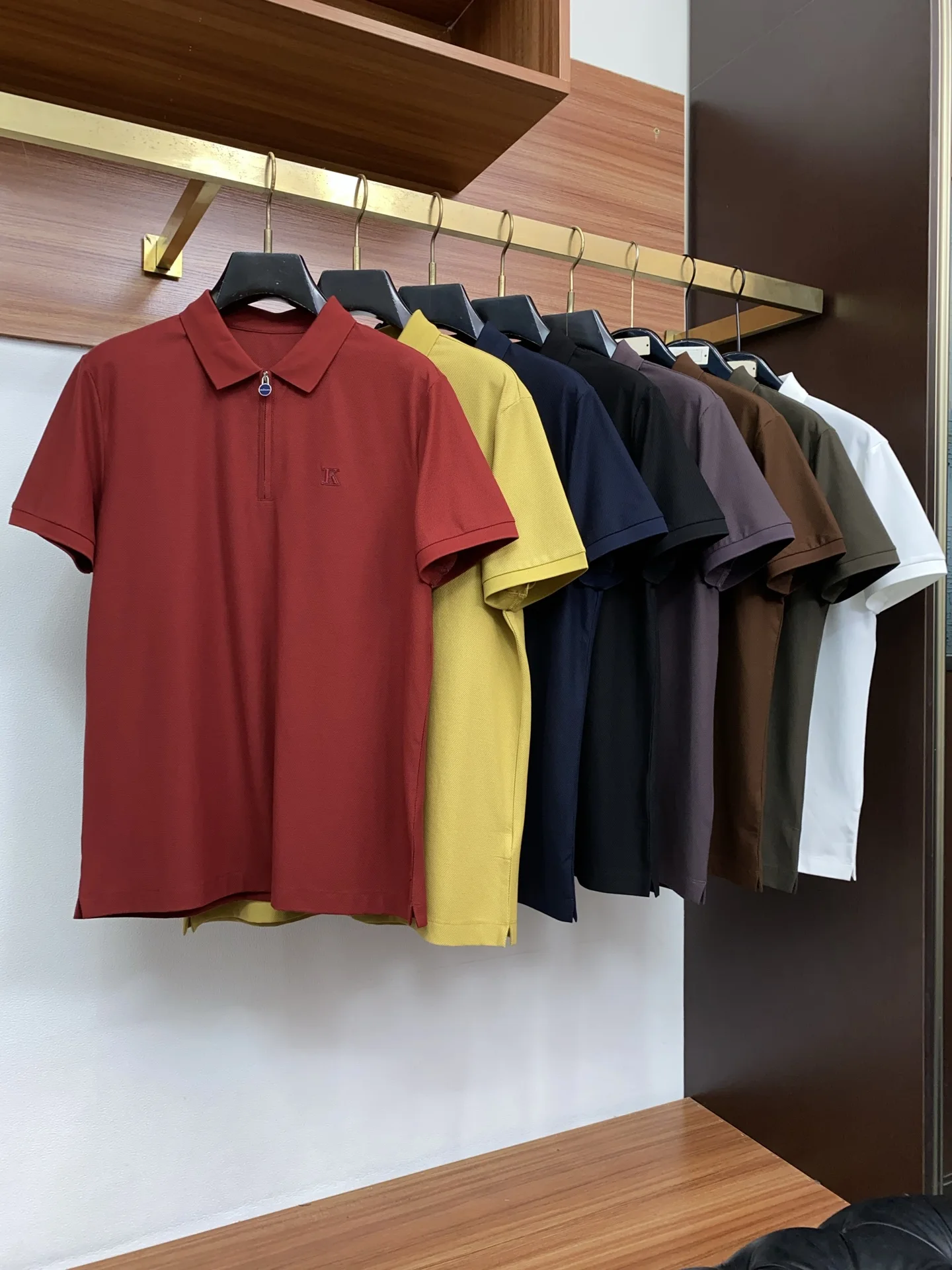 Kiton Half Zip 26 Summer Lapel Business Polo Shirt