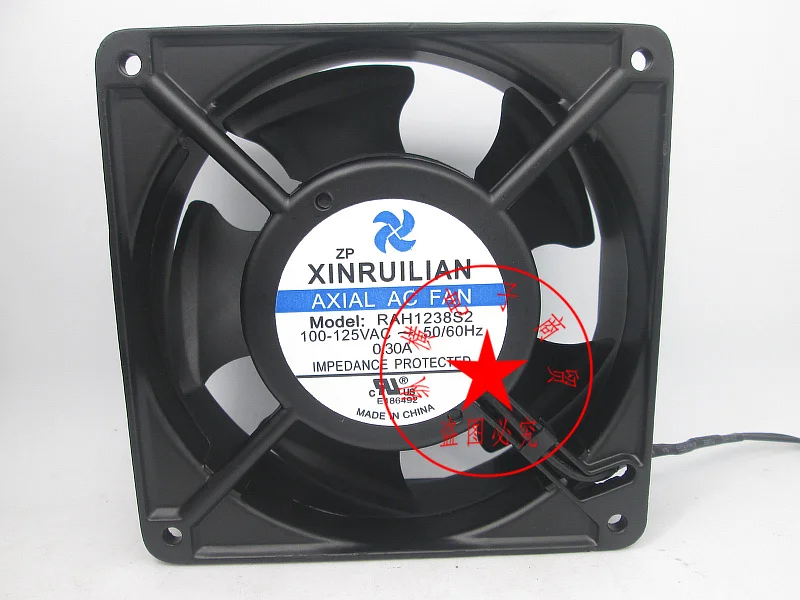 

XINRUILIAN RAH1238S2 AC 110V 125V 0.30A 120x120x38mm Server Cooling Fan