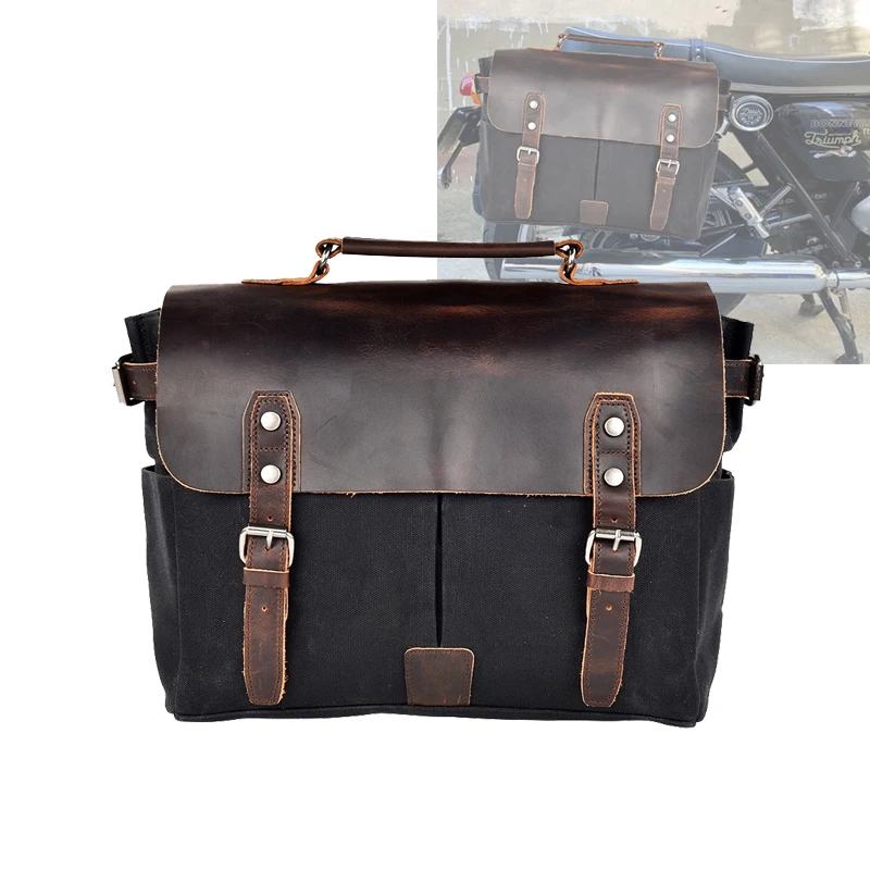 

Universal Motorcycle SaddleBag Side Bag Waterproof Luggage Bag With Removable Waterproof Inner Bag Travel Motorbike Luggage