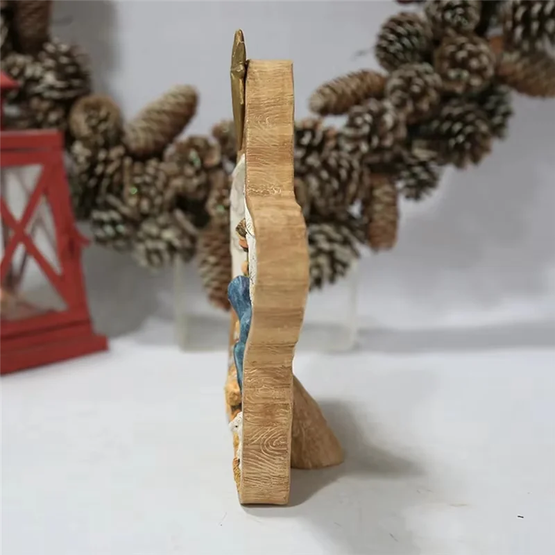 PORK-European Holiday Decoration Home Table Decoration Five-Pointed Star Manger Birth Window Decoration