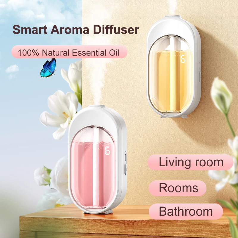 

Wall-mounted Fragrance Diffuser Smart Home Perfume Aromatherapy Machine Car Air Fresheners Bathroom Deodorization,Essential Oil