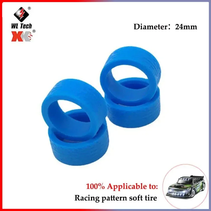 Für Wltoys 284131 K969 K979 K989 P929 RC Auto PRO Upgrade 1/28 RC Monster Truck Rad Teile 4PCS 26mm Hex Skidproof Gummi Reifen