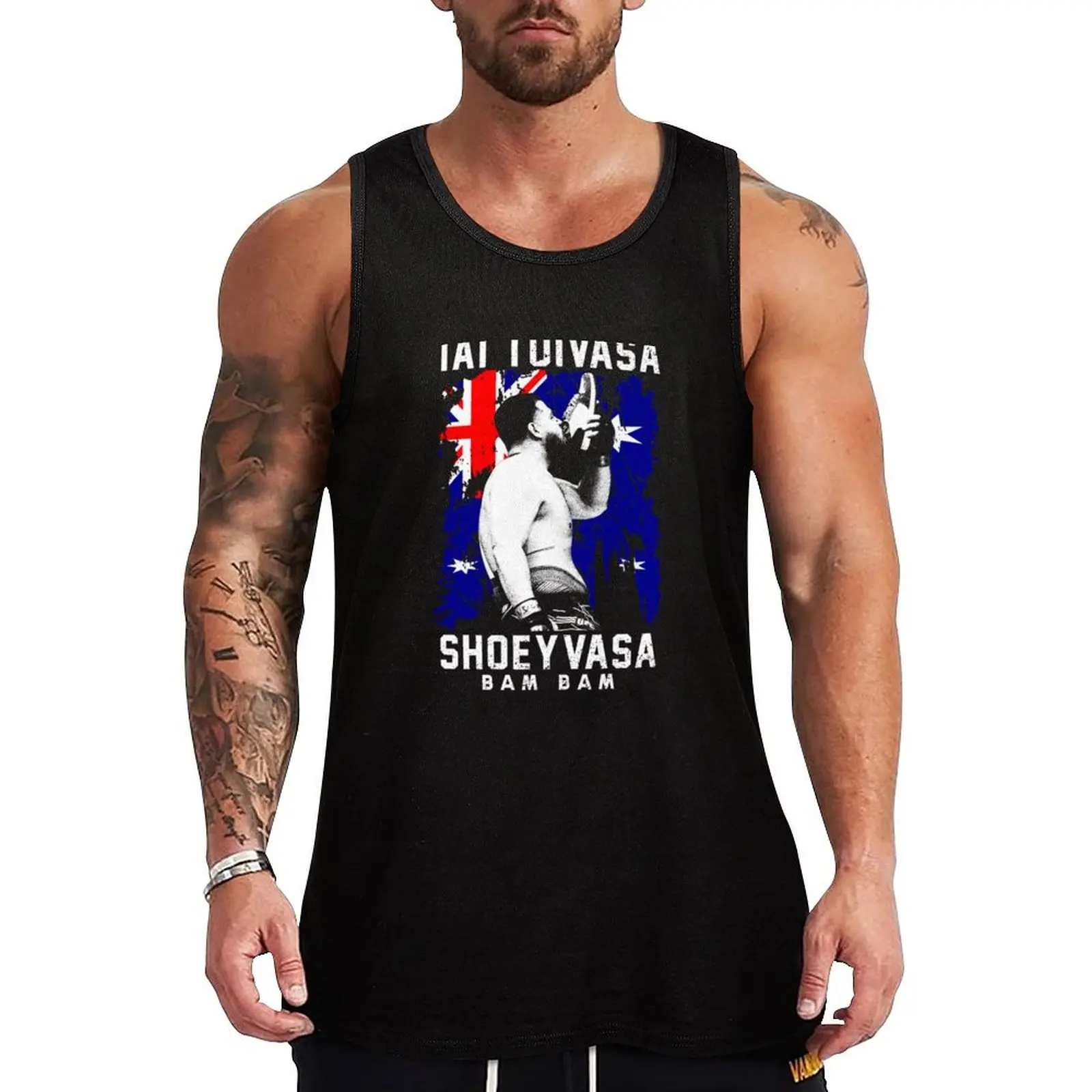 

Tai Tuivasa Shoeyvasa Bam Bam Tank Top Bodybuilding shirt T-shirt Men's gym T-shirt man