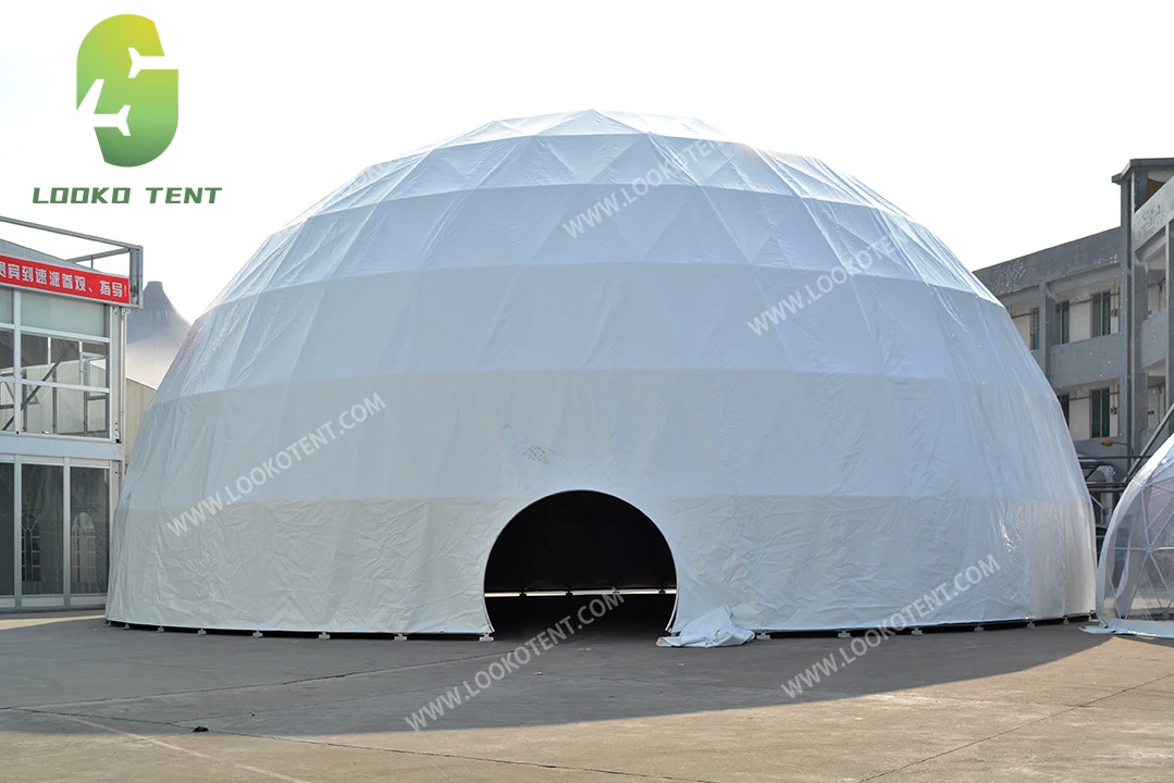 Outdoor 15m 20m Waterproof Exhibition Tents Geodesic Dome